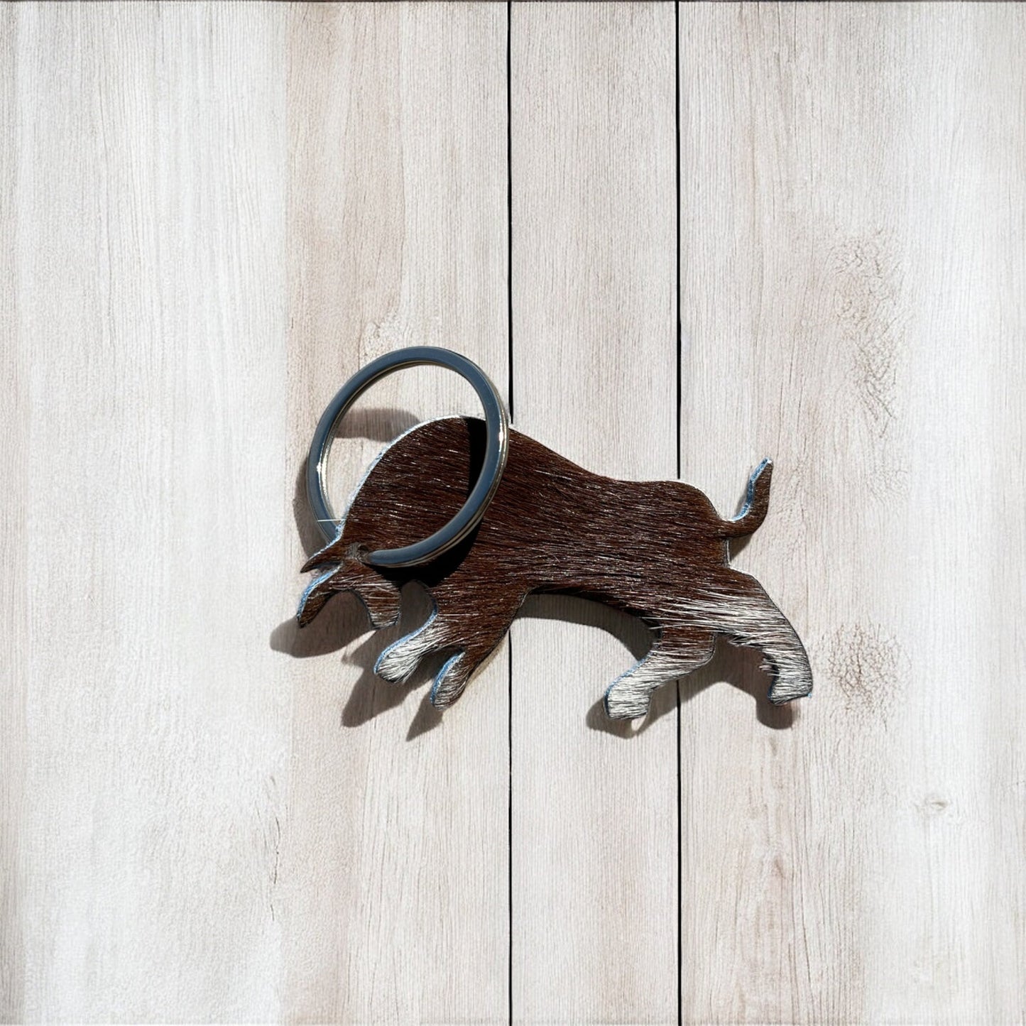 Bull cowhide Keychain