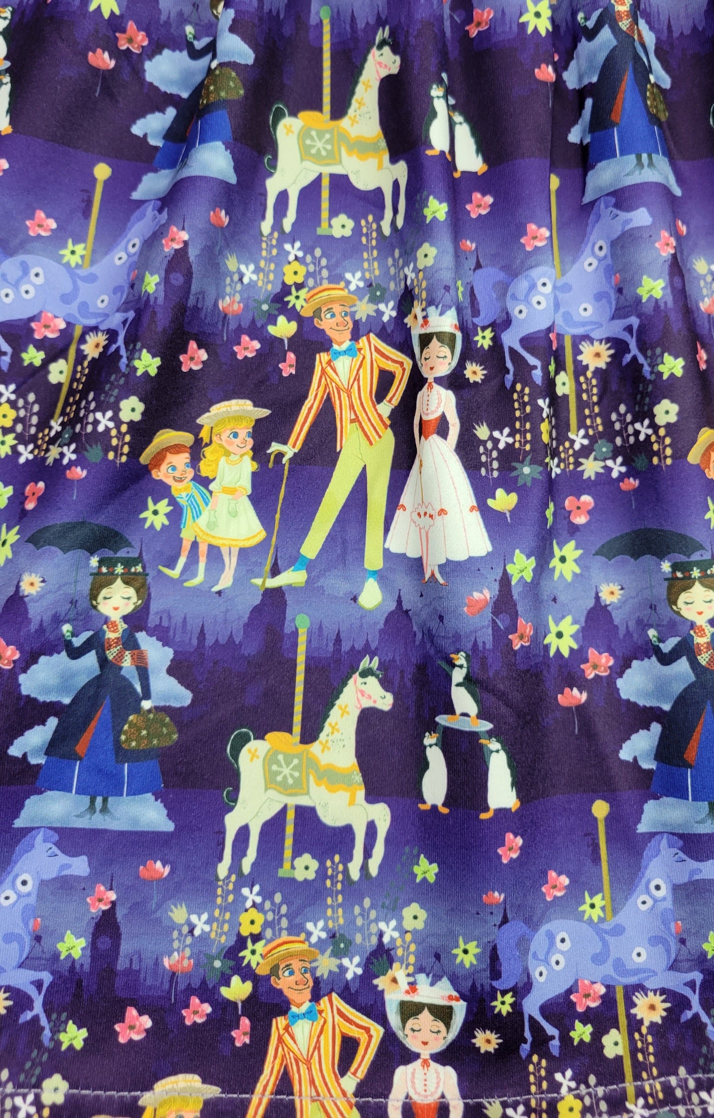 The Perfect Nanny Short Sleeve Milk Silk Dress