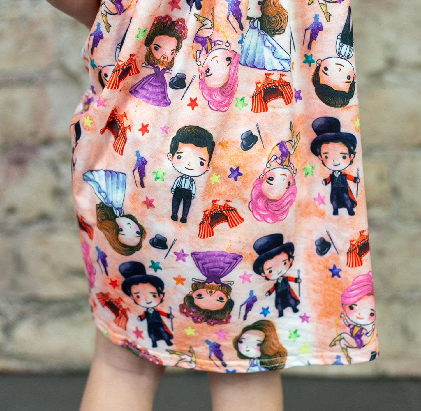 Greatest Show Milk Silk Flutter Dress