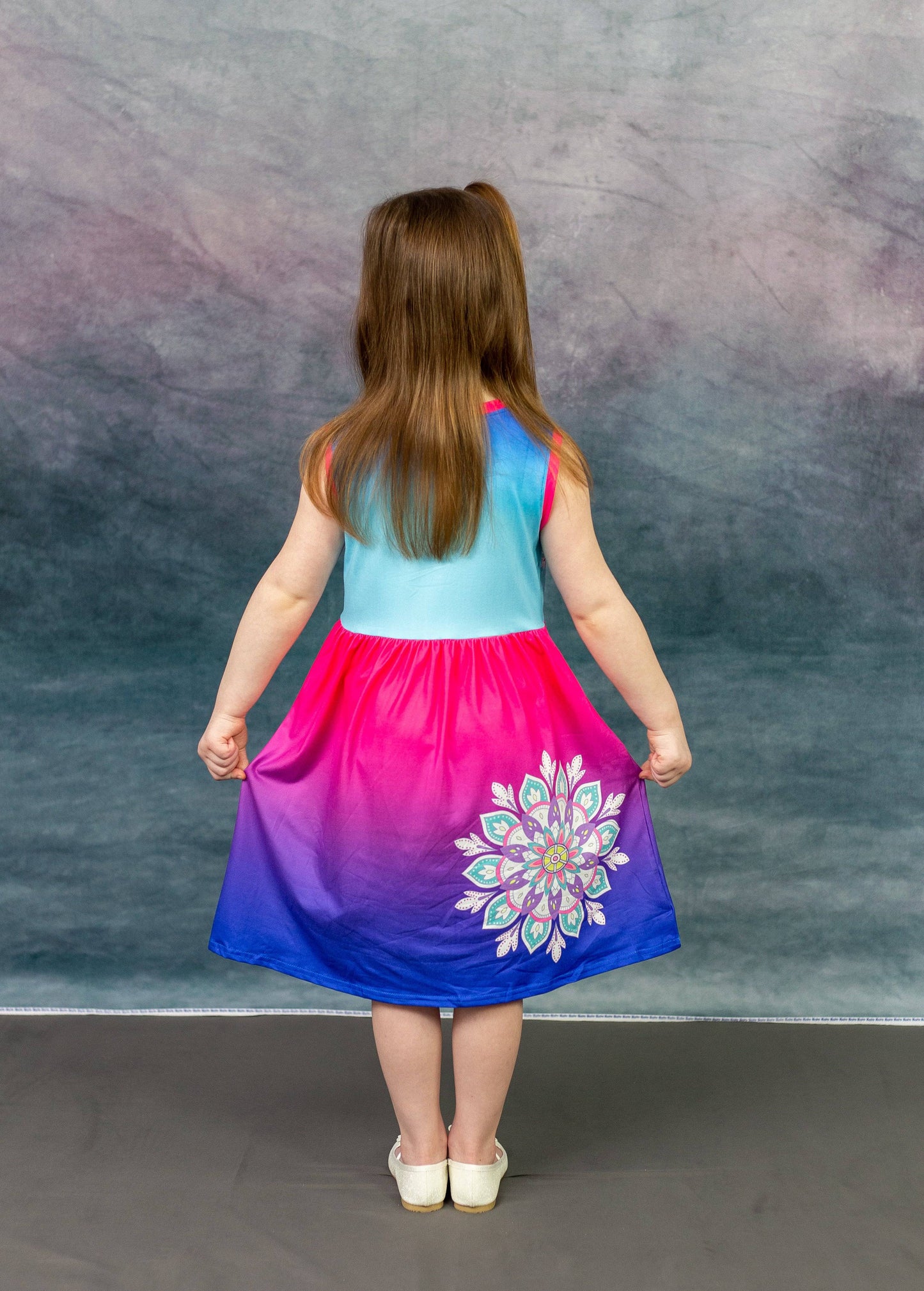 Medallion Milk Silk Tank Dress