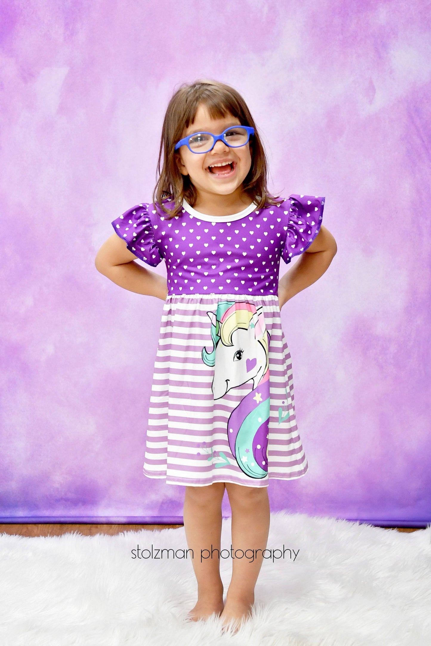 Fantastic Unicorn Milk Silk Flutter Dress