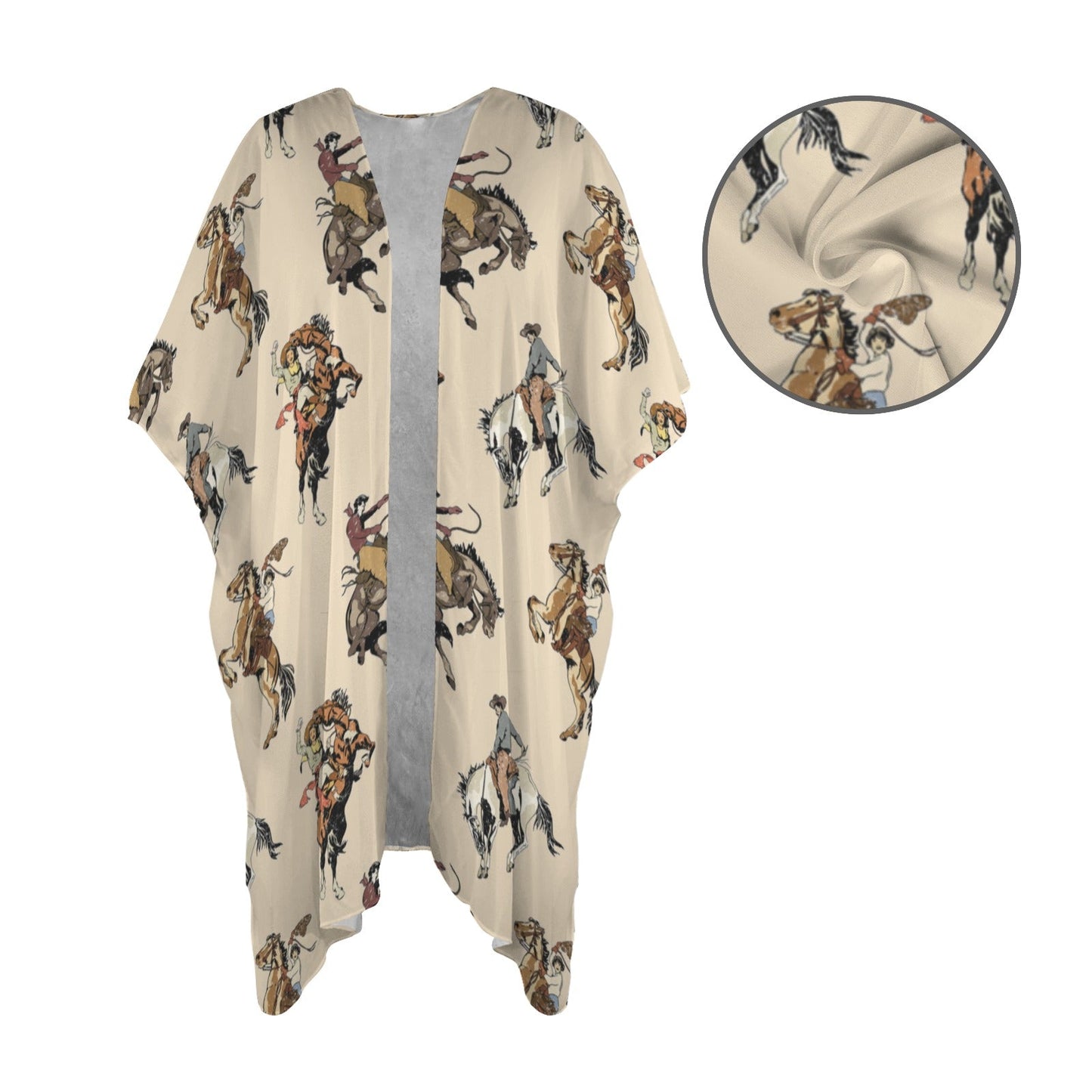 Vintage Cowgirl Duster Kimono Coverup
