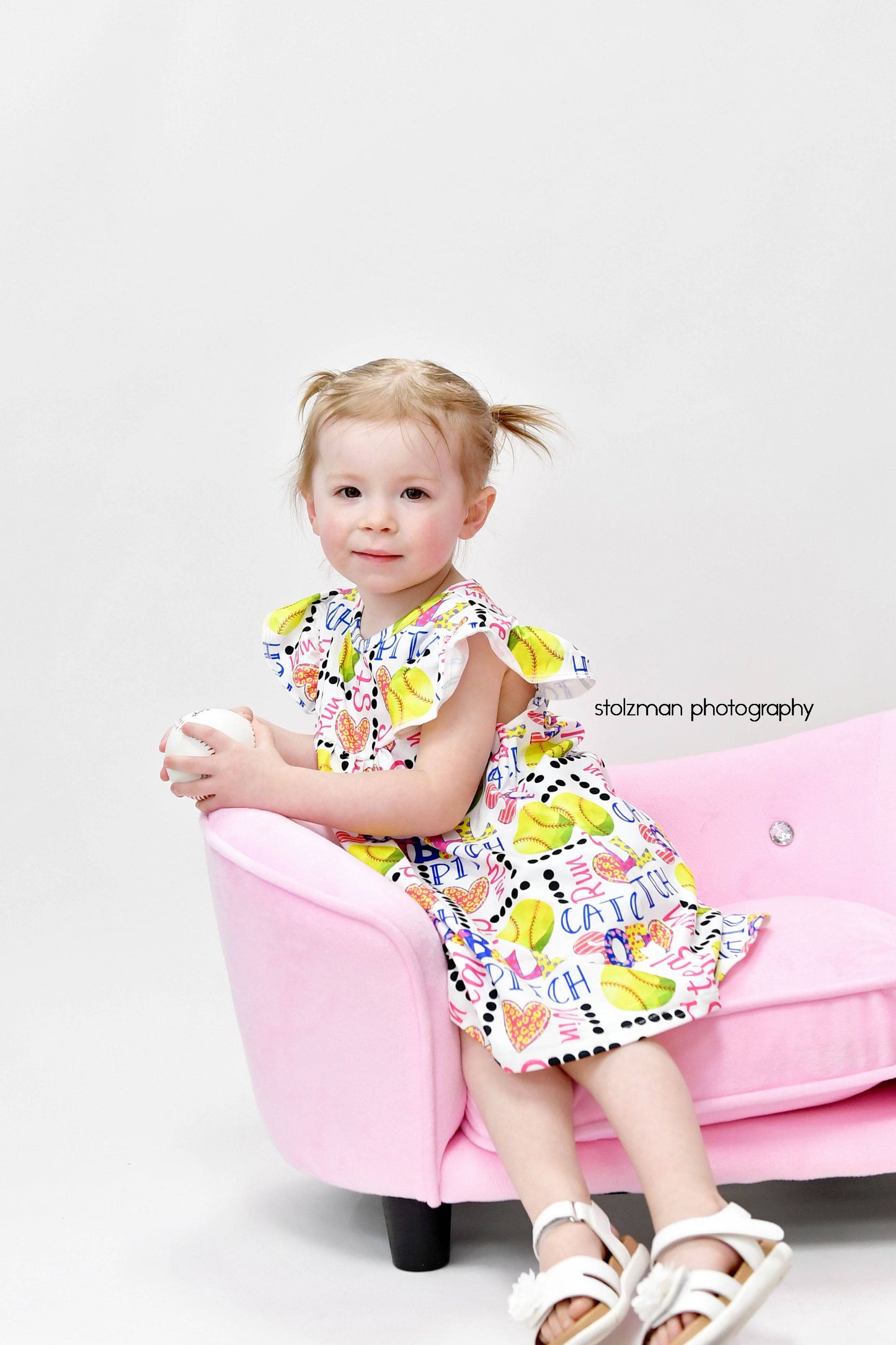 Softball Milk Silk Flutter Dress
