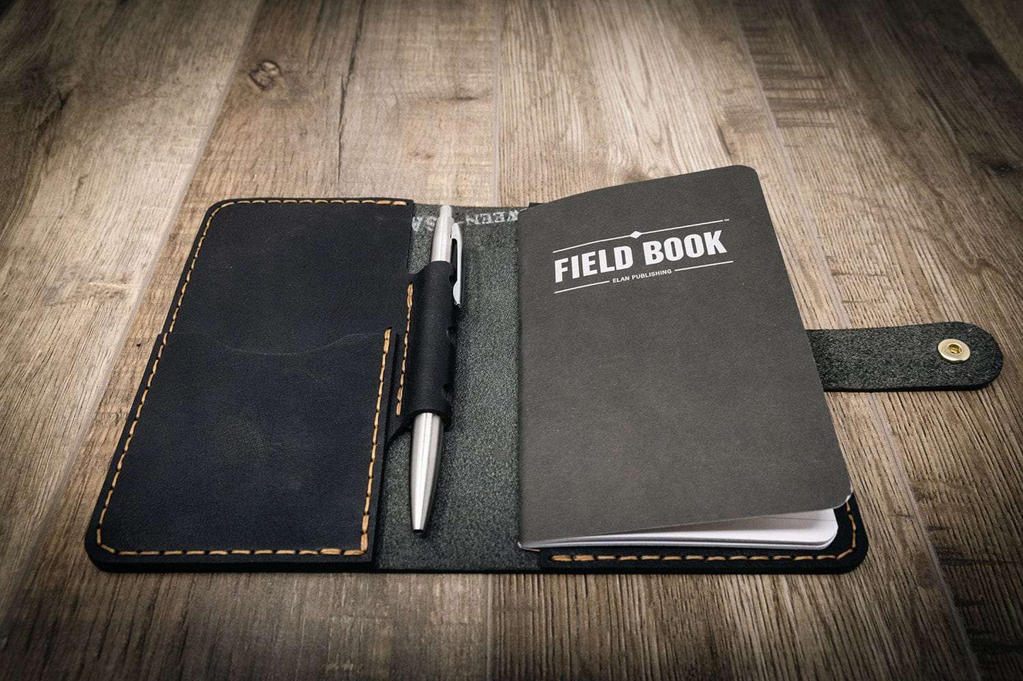 Leather Field Notes Cover - Black