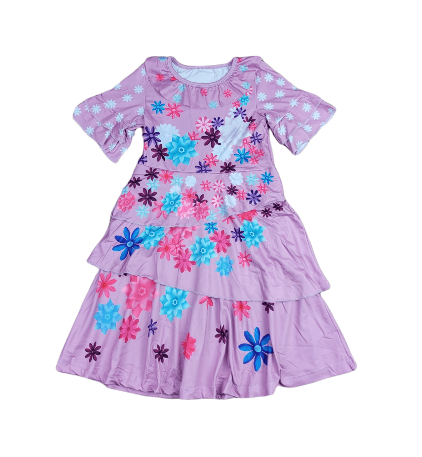 Flower Sister Milk Silk Dress