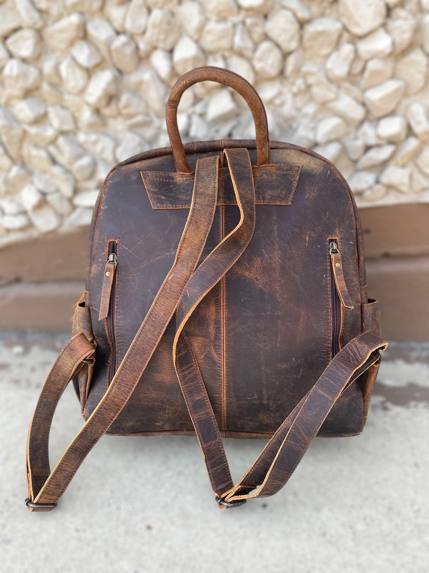 Cowhide & Tooled Backpack