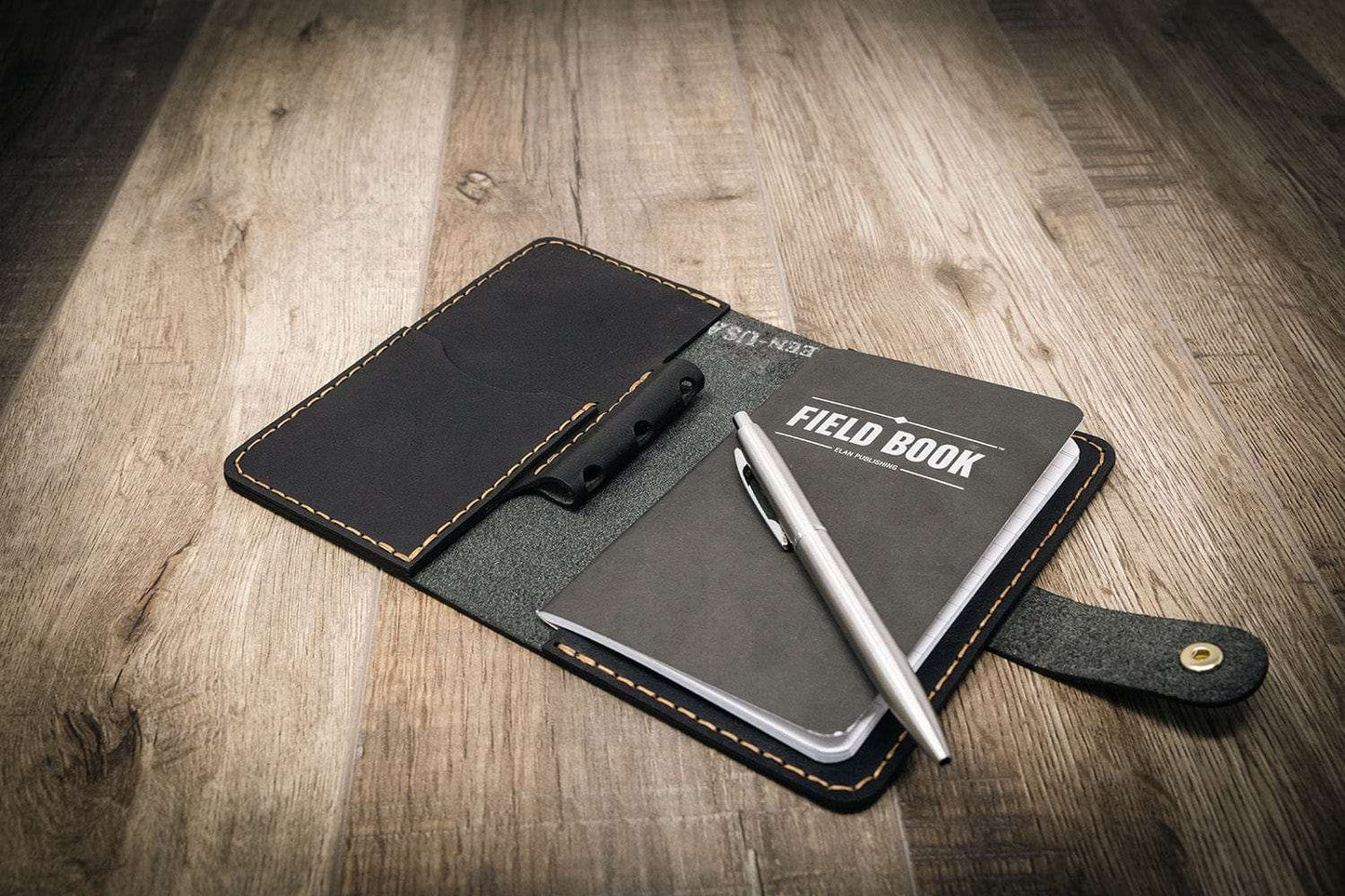 Leather Field Notes Cover - Black