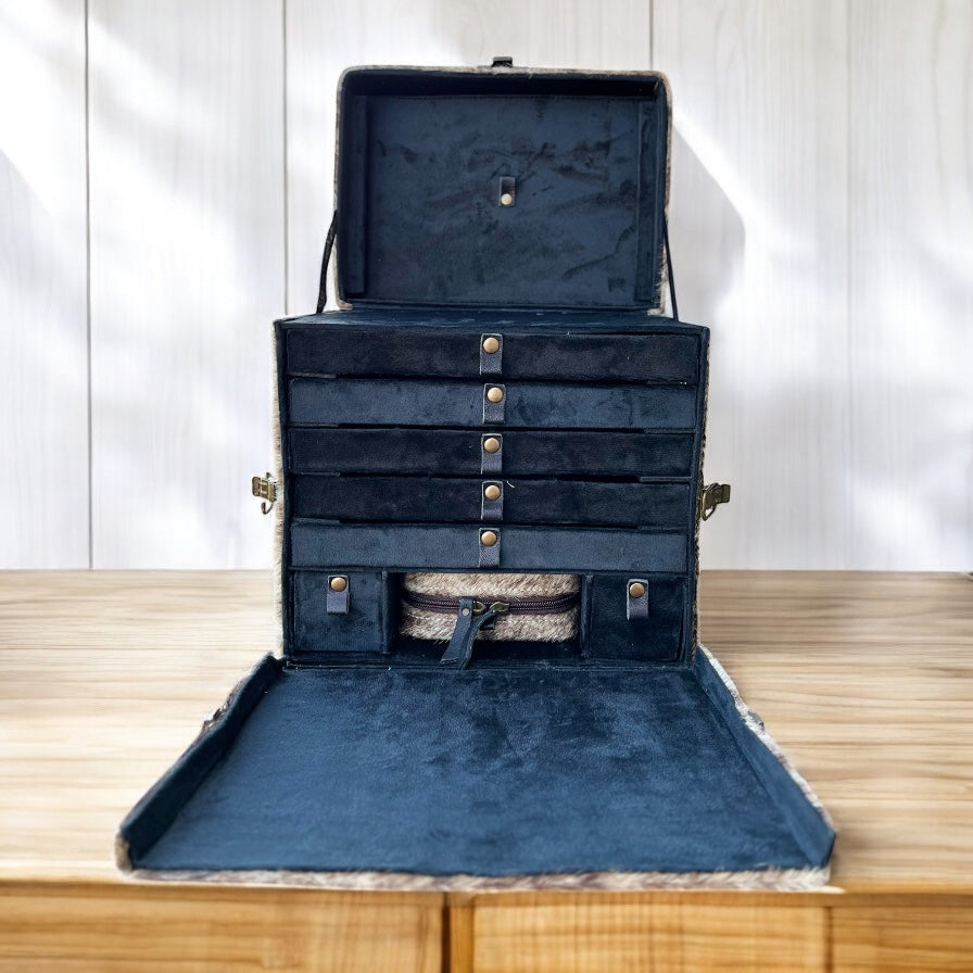 All cowhide Jewelry box
