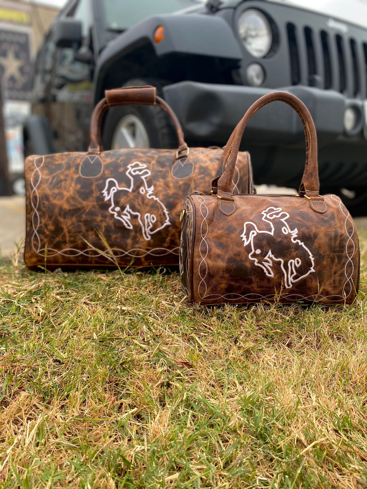 Bucking Horse Vintage Duffle Bag