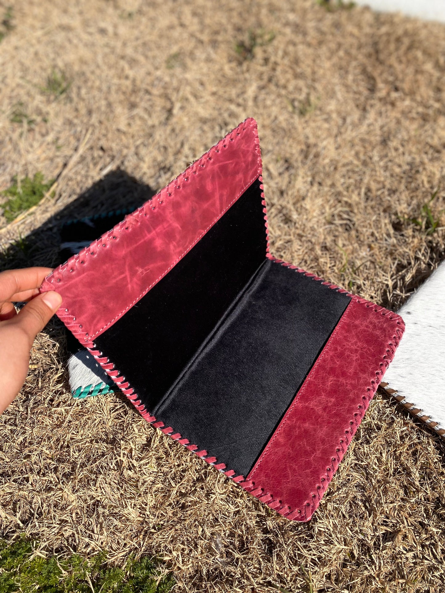 Pink Cowhide Book Cover
