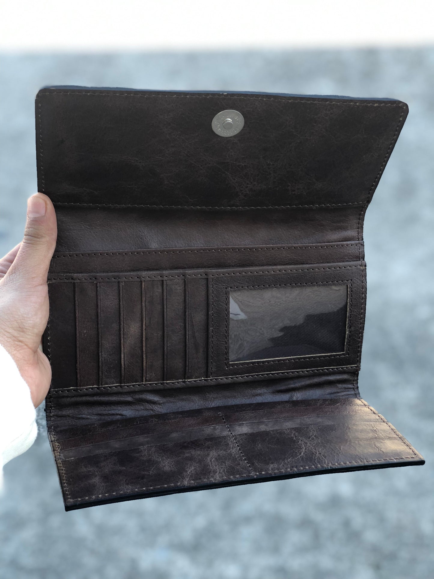 Cowhide Tooled Leather Women's Wallet