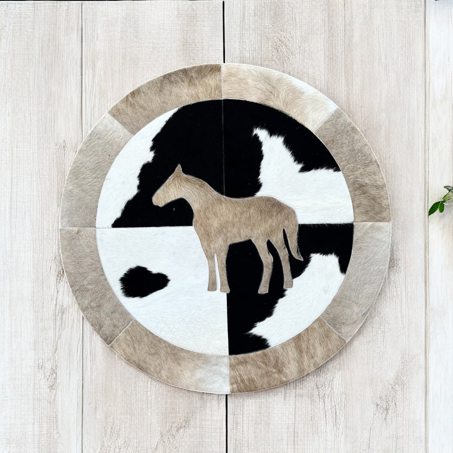 Quarter horse cowhide Rug