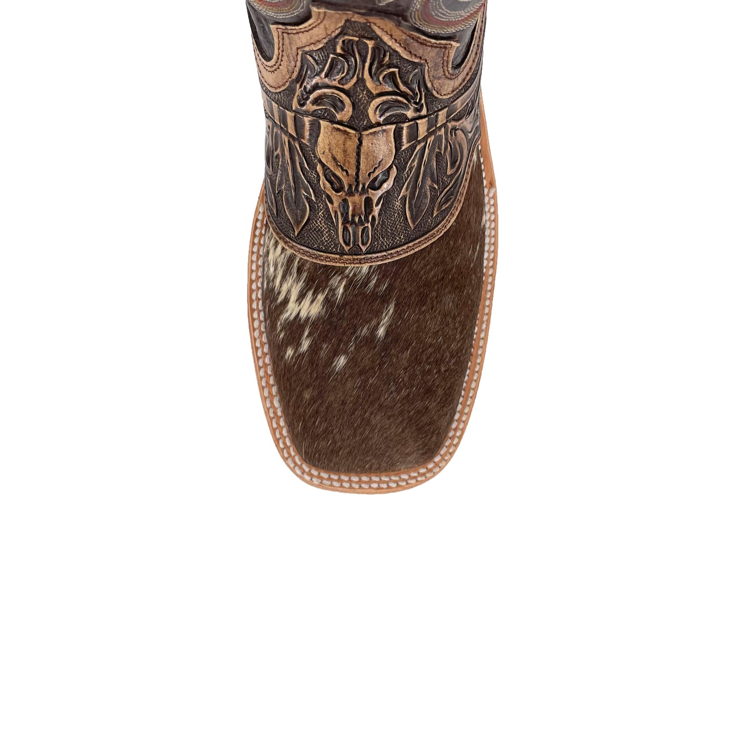 Men's Bulldog Hand Tooled Boots - Cowhide