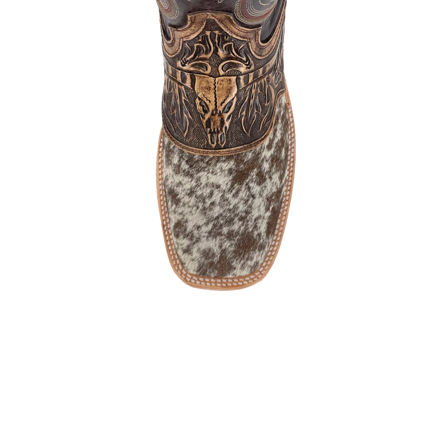 Men's Bulldog Hand Tooled Boots - Cowhide