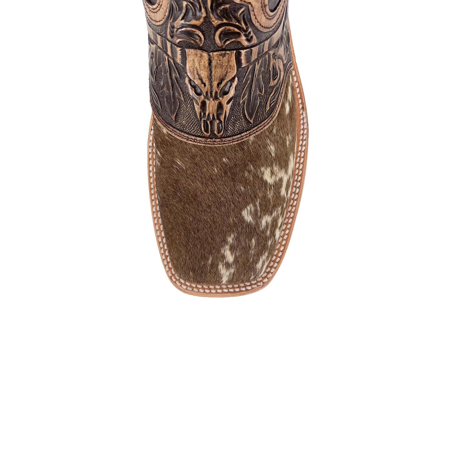 Men's Bulldog Hand Tooled Boots - Cowhide