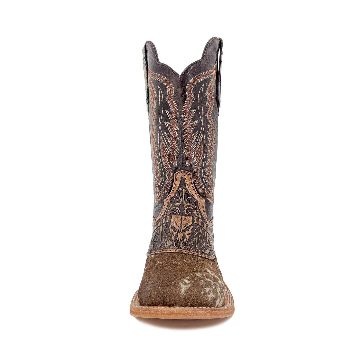 Men's Bulldog Hand Tooled Boots - Cowhide