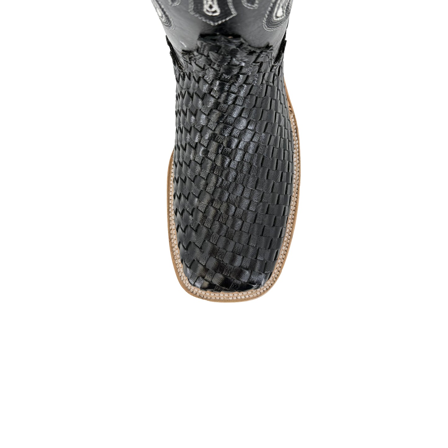 Men Bulldog Woven Boot - Black