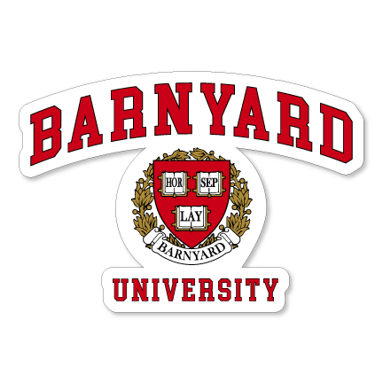 Barnyard University Sticker