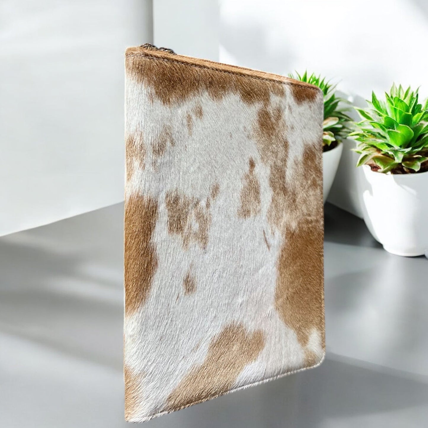 Tan all cowhide planner