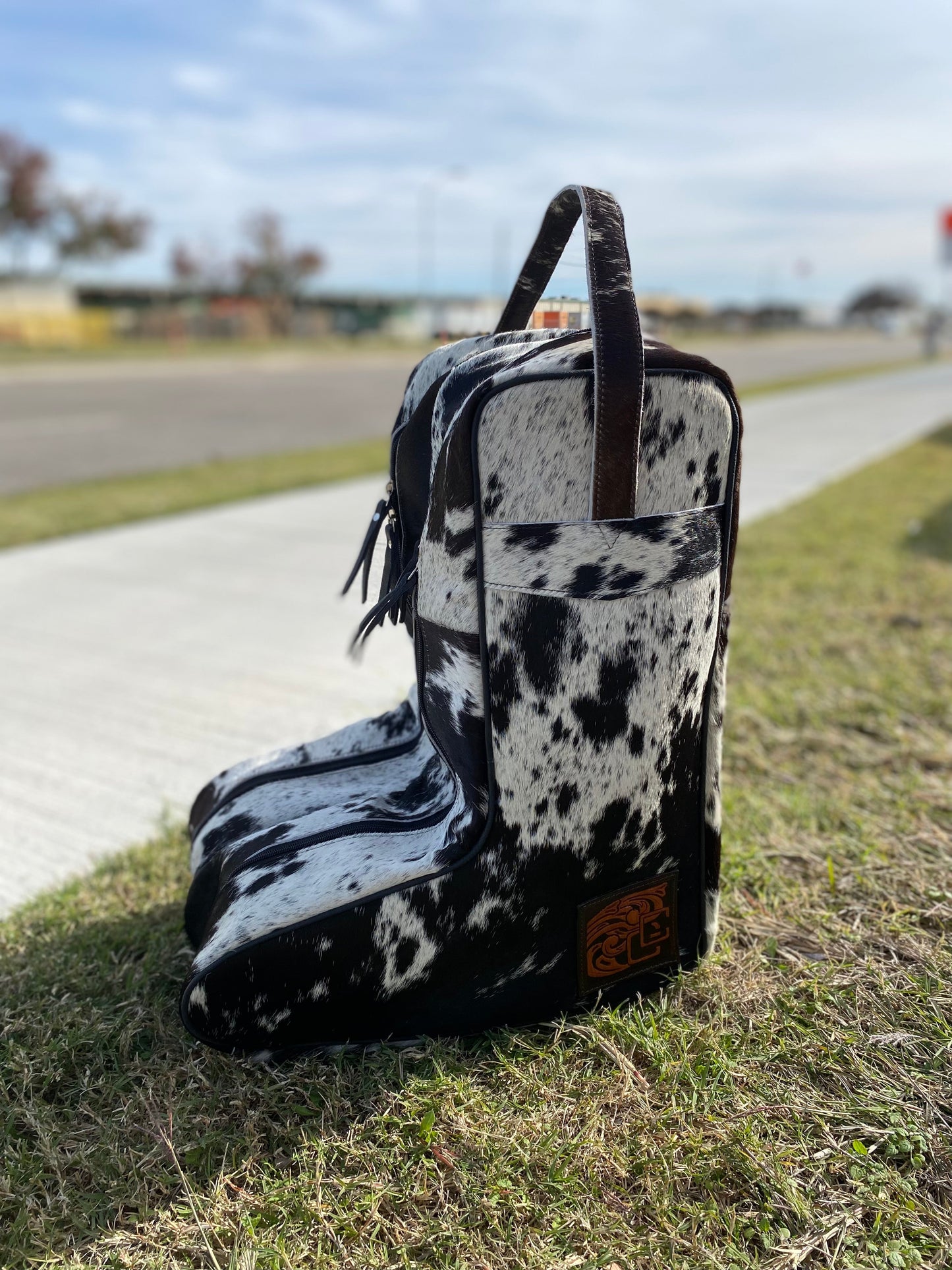 Cowhide Boot Bag