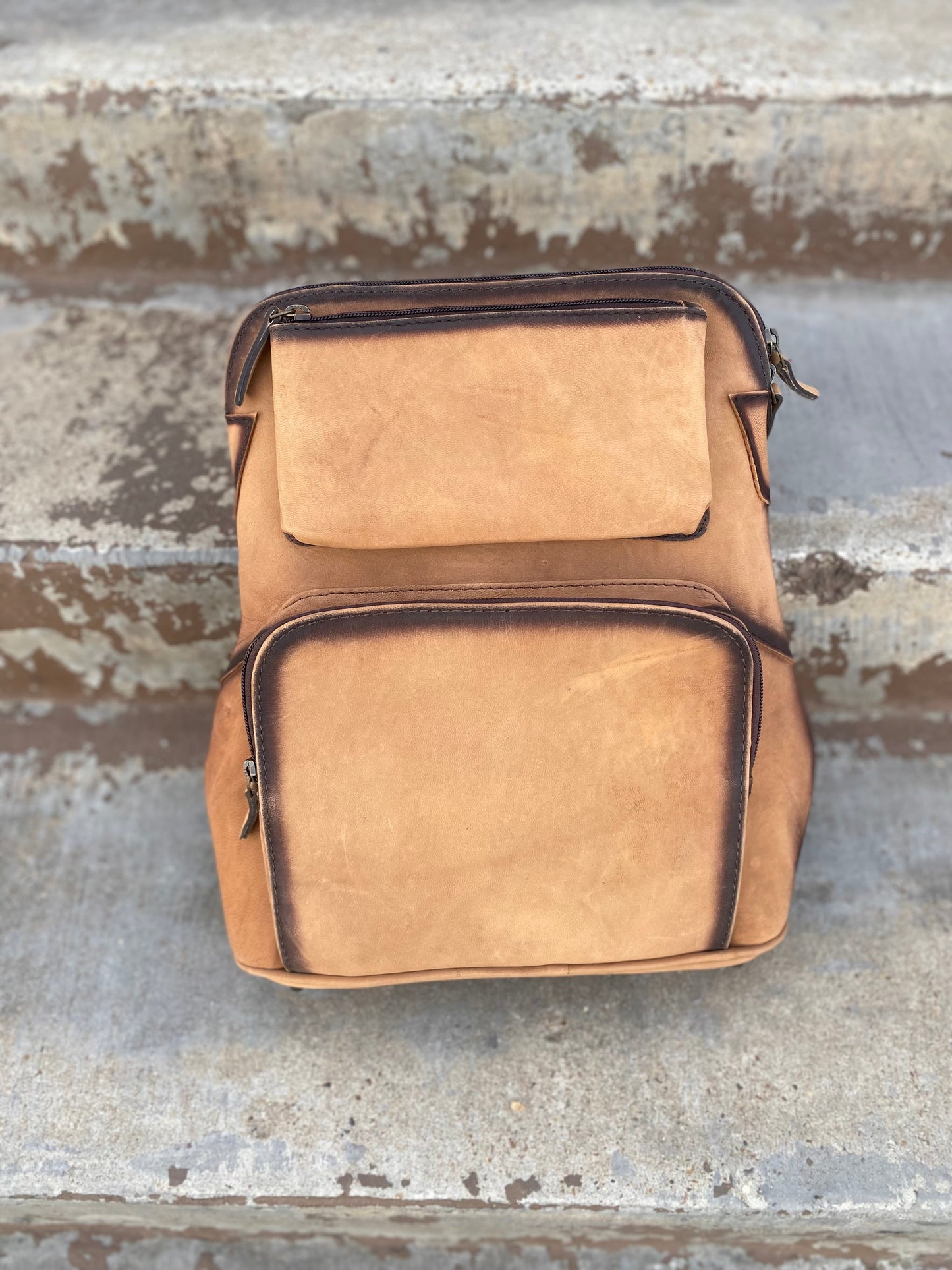 Burn Leather Backpack