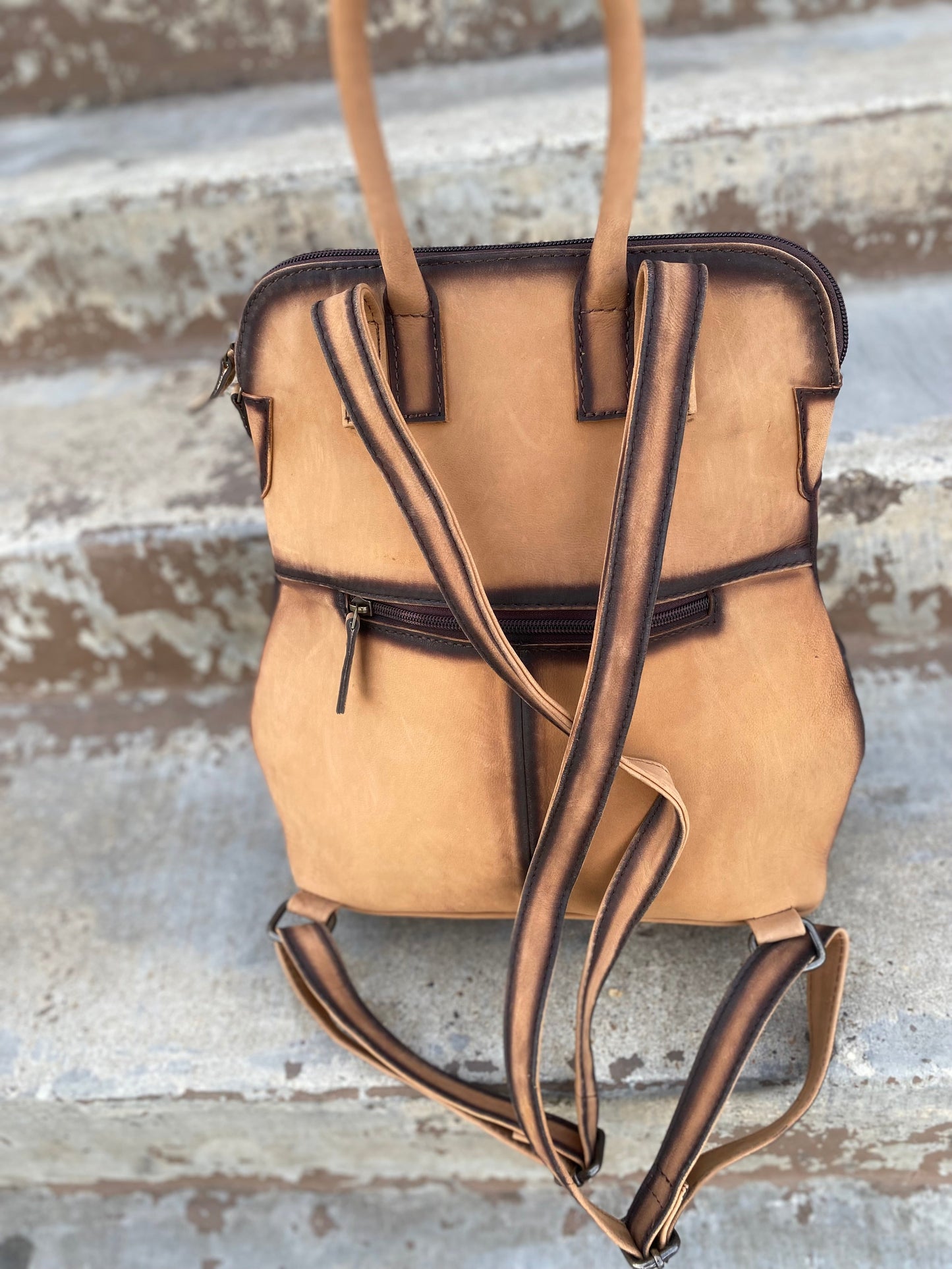 Burn Leather Backpack