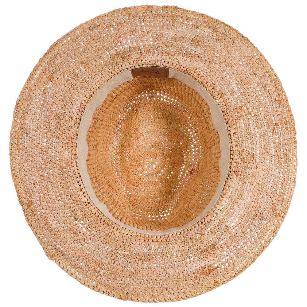Scala Calla - Women's Straw Fedora Hat
