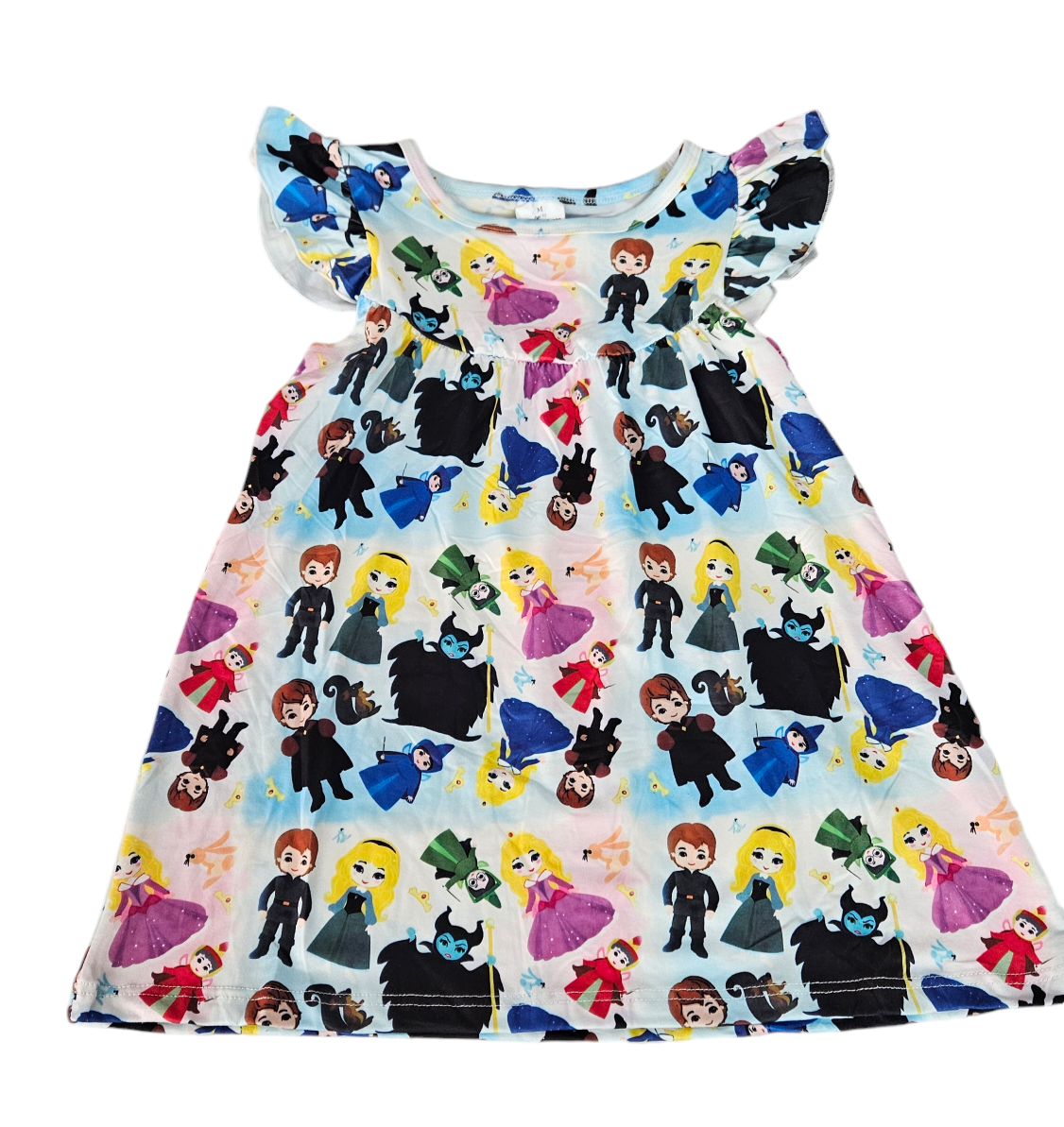 Spindle Princess Oops Milk Silk Flutter Dress