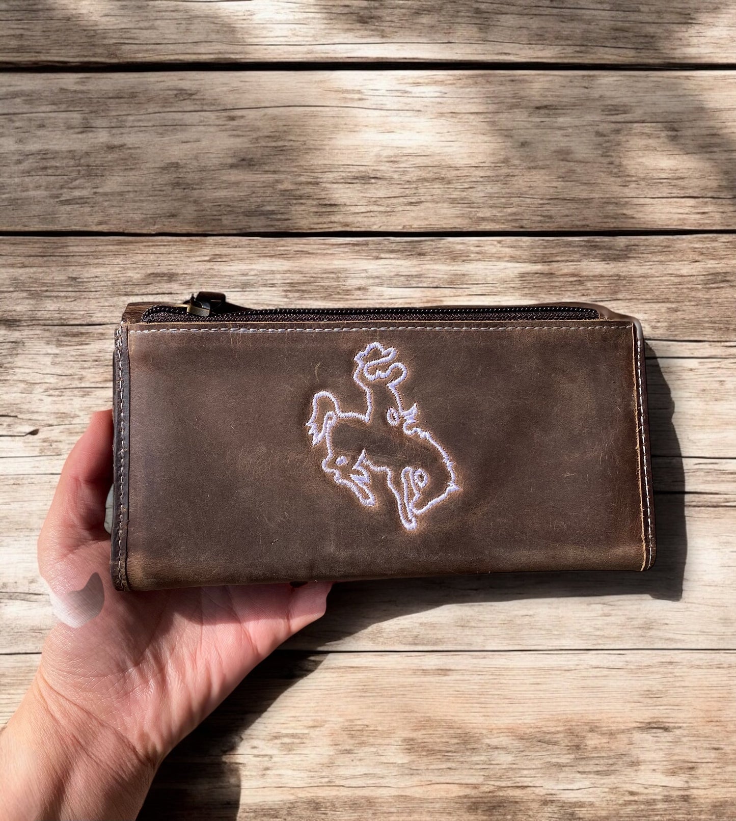 Bucking Horse Rustic Leather Women's Wallet