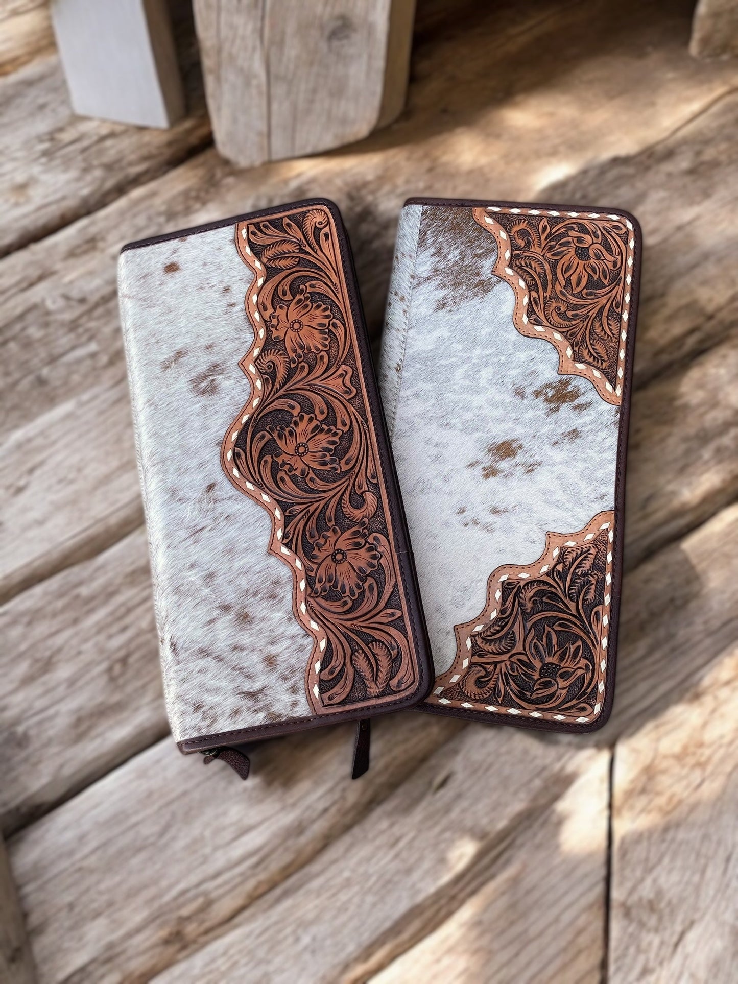 Jewelry Wallet Cowhide & Tooled