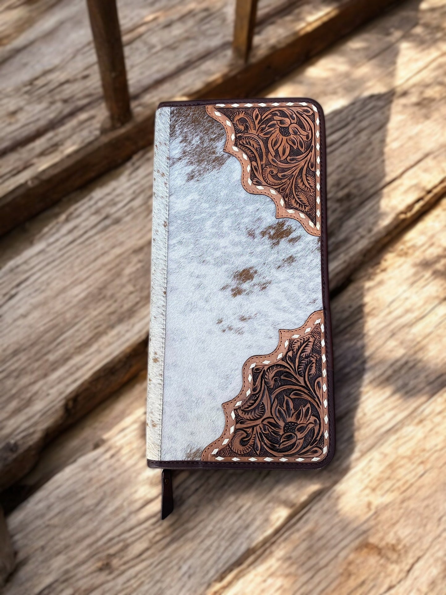 Jewelry Wallet Cowhide & Tooled