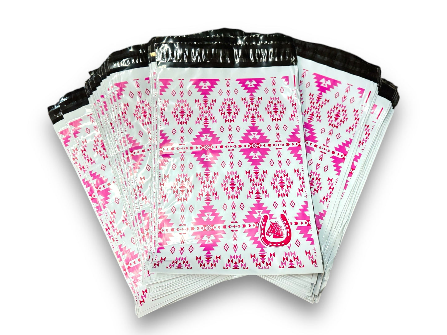 Pink Western Poly Shipping Bag 100 pcs