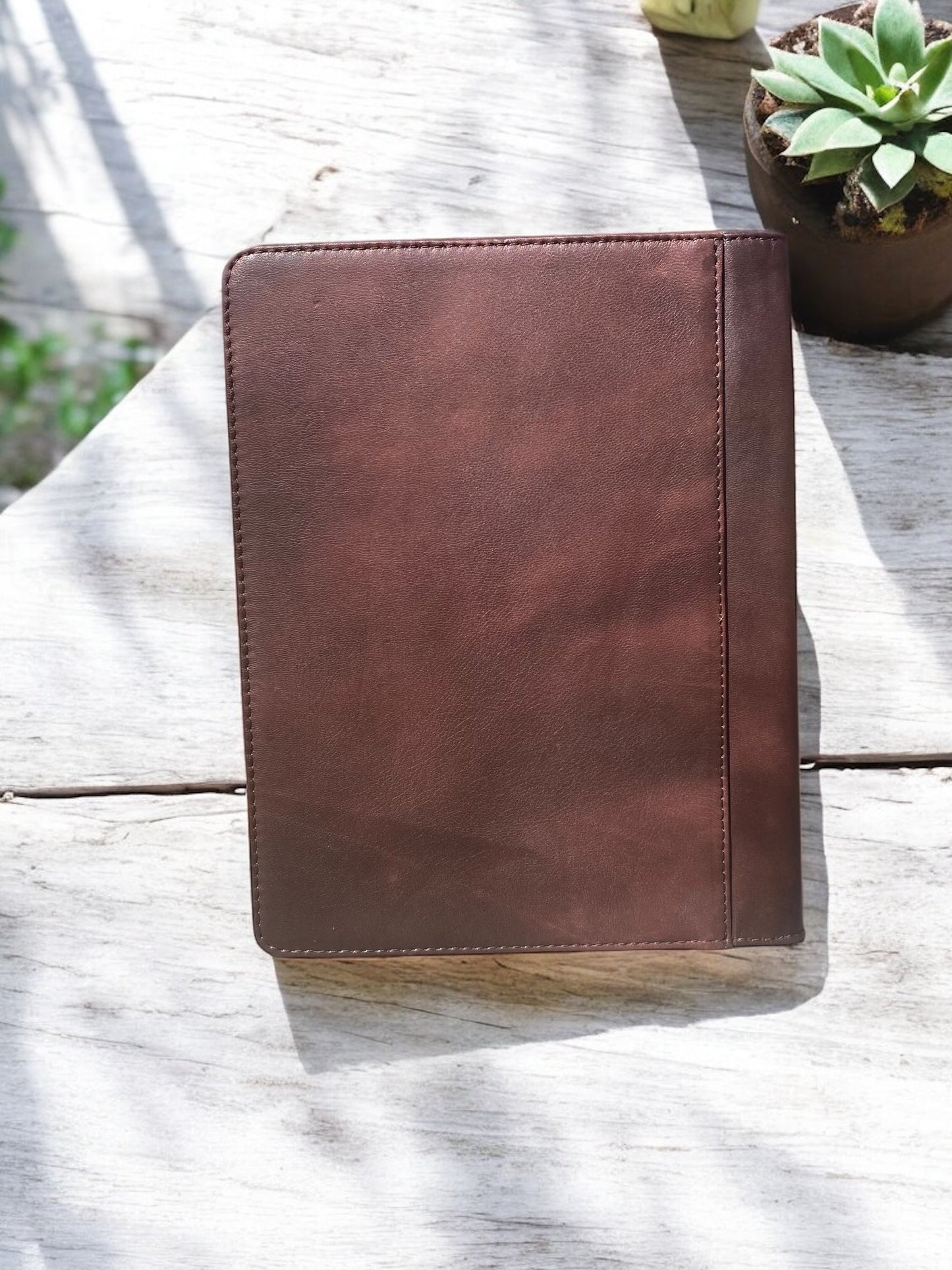 Diamond Cowhide & Tooled Leather Planner