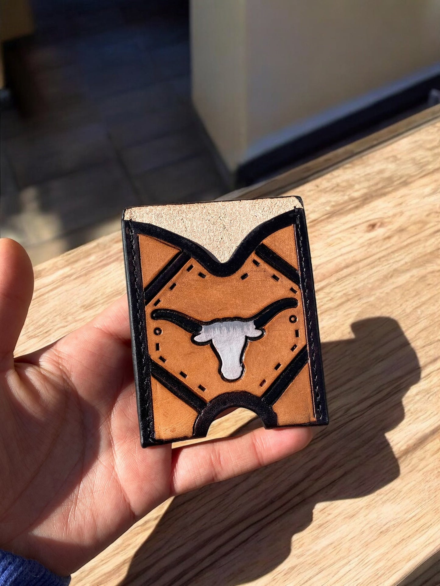 Mini Leather credit card wallet