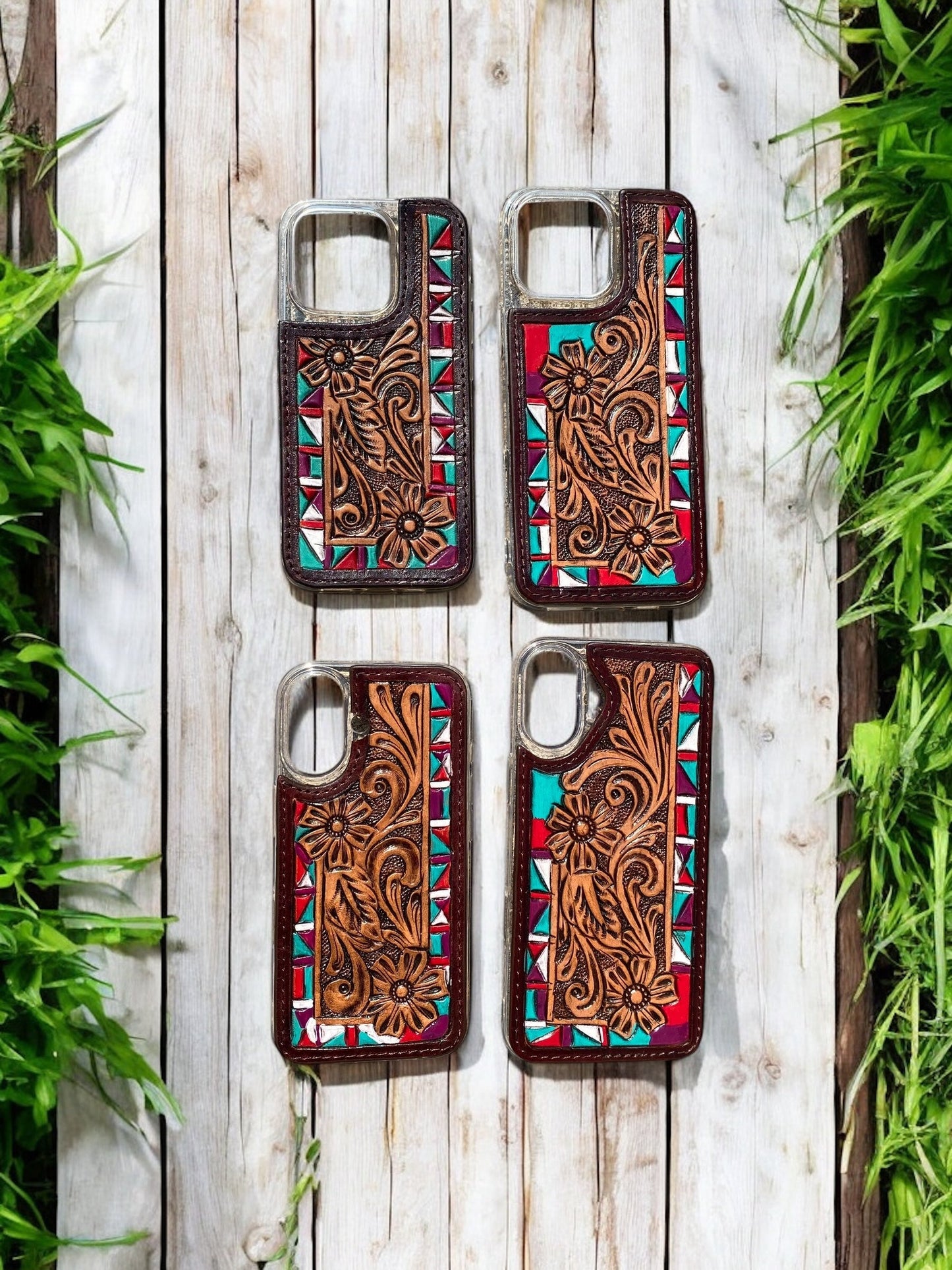 Aztec Leather iPhone Case