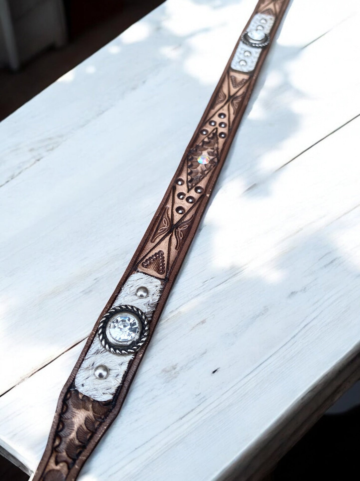 Western Hat Band Cowhide