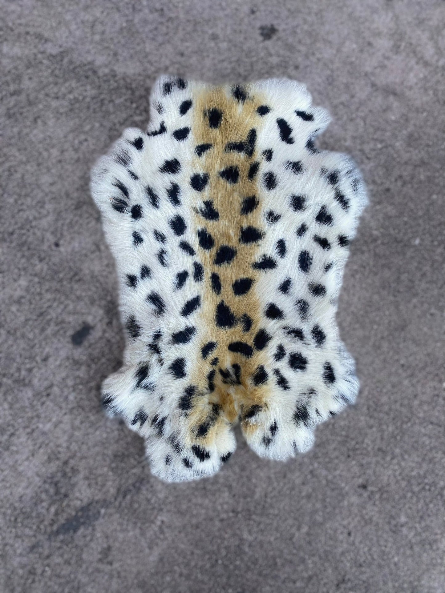 Natural Rabbit Print Hides