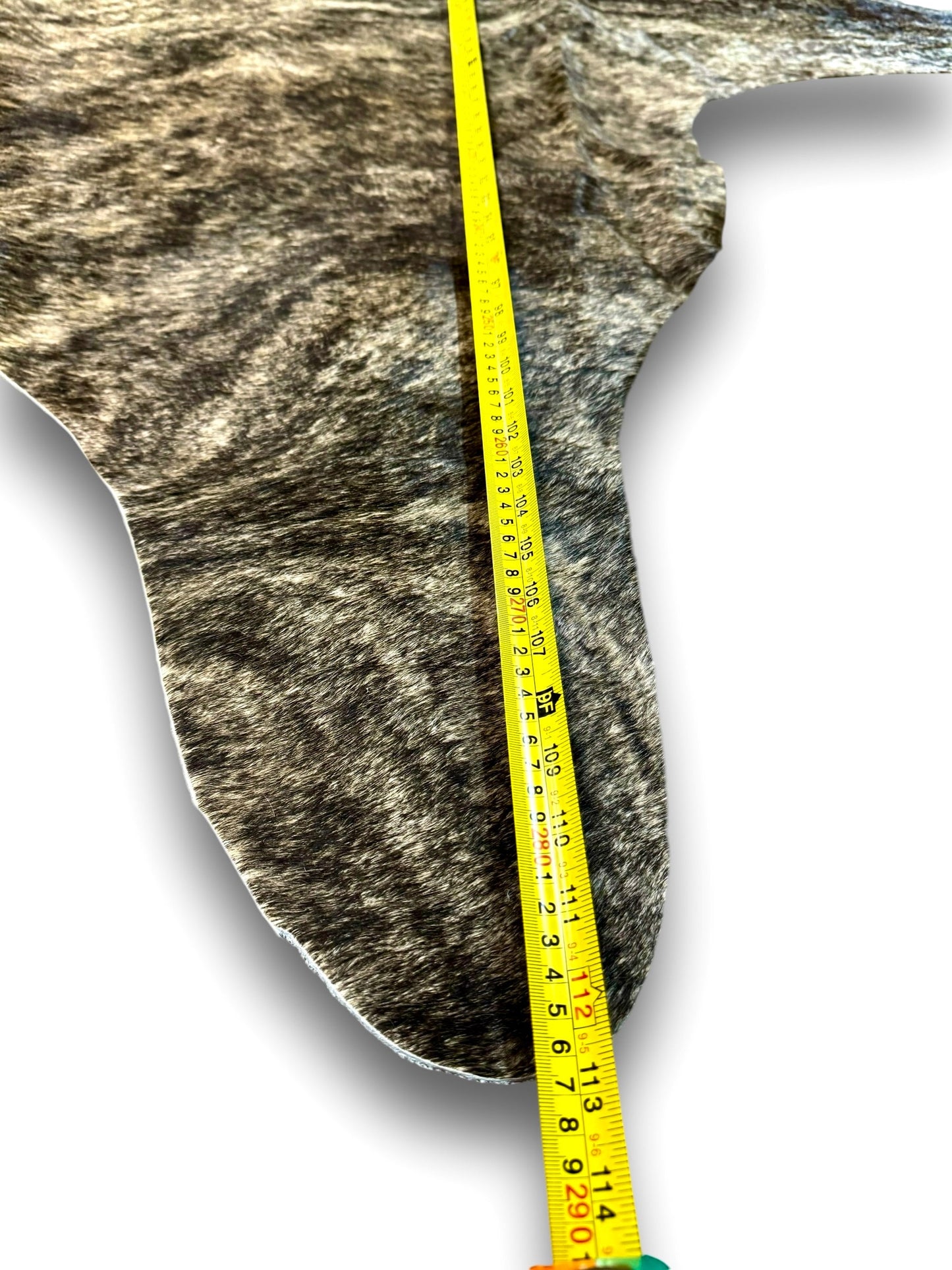 Exotic Grey Brindle Tri-Color - Exact Cowhide - EX5