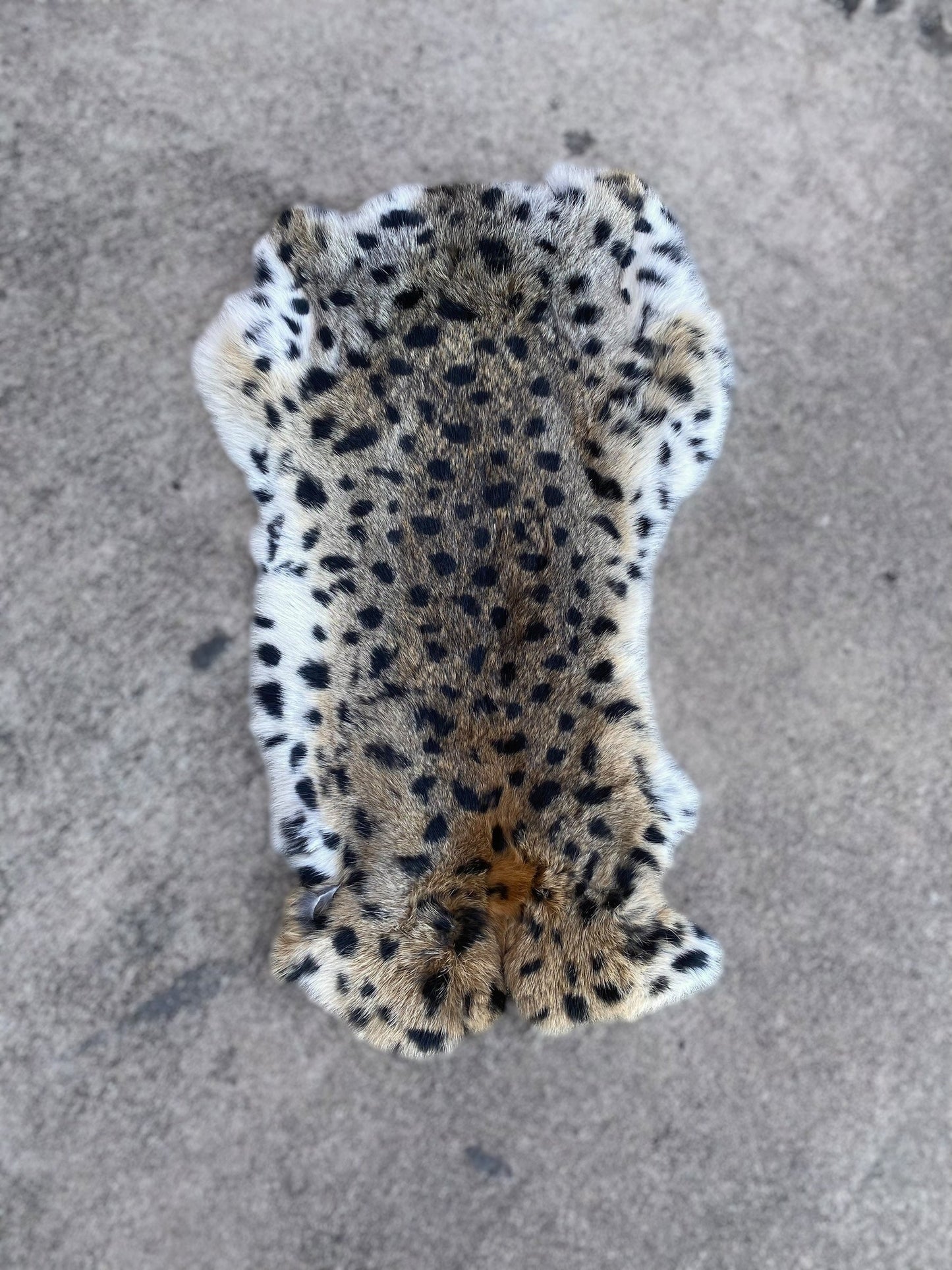 Natural Rabbit Print Hides