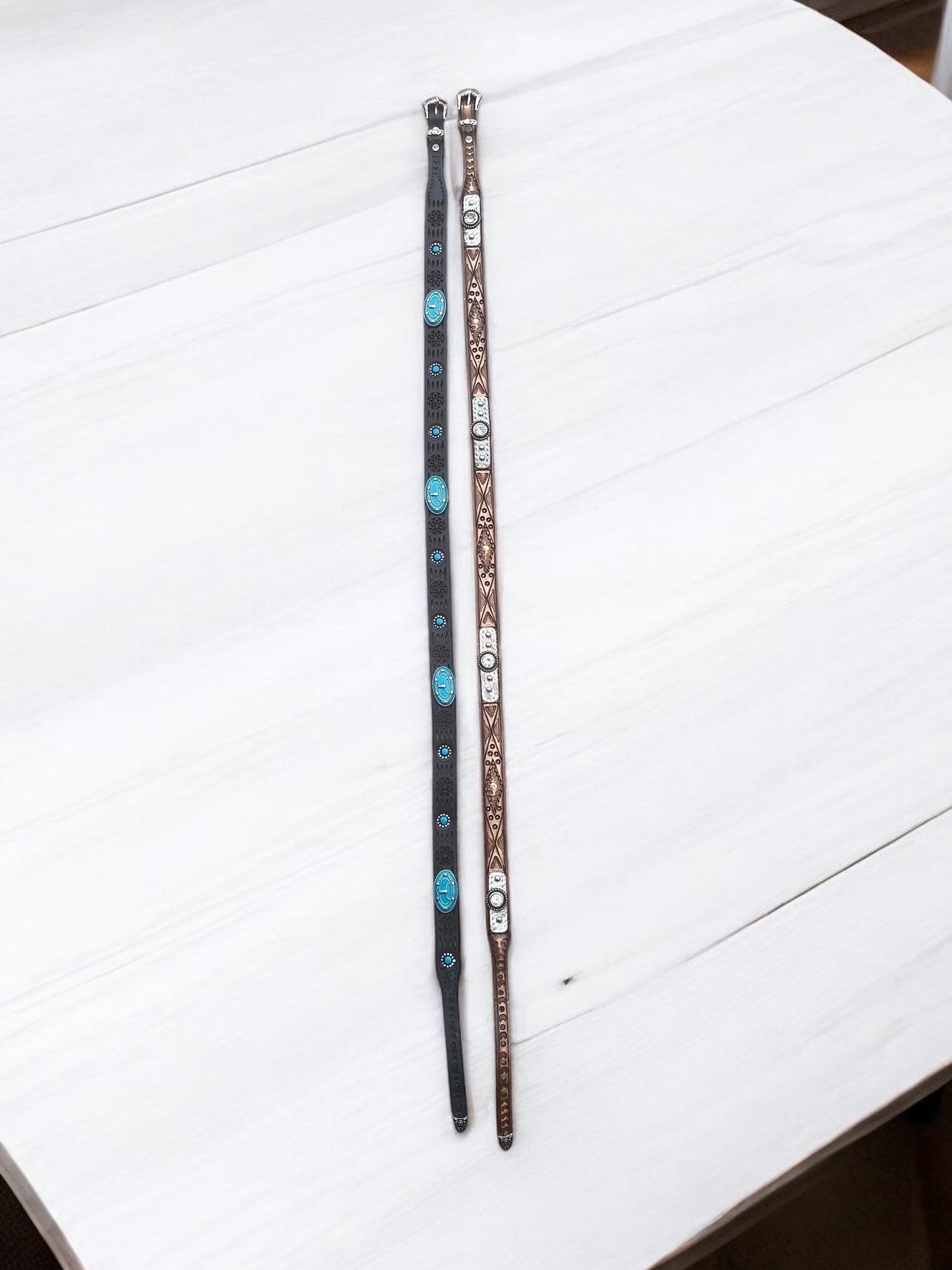 Western Hat Band Highland Turquoise Stone