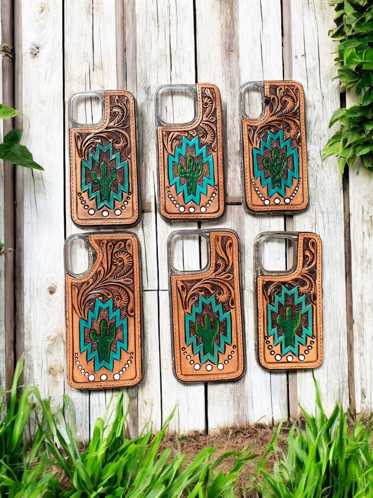 Cactus iPhone Leather Case