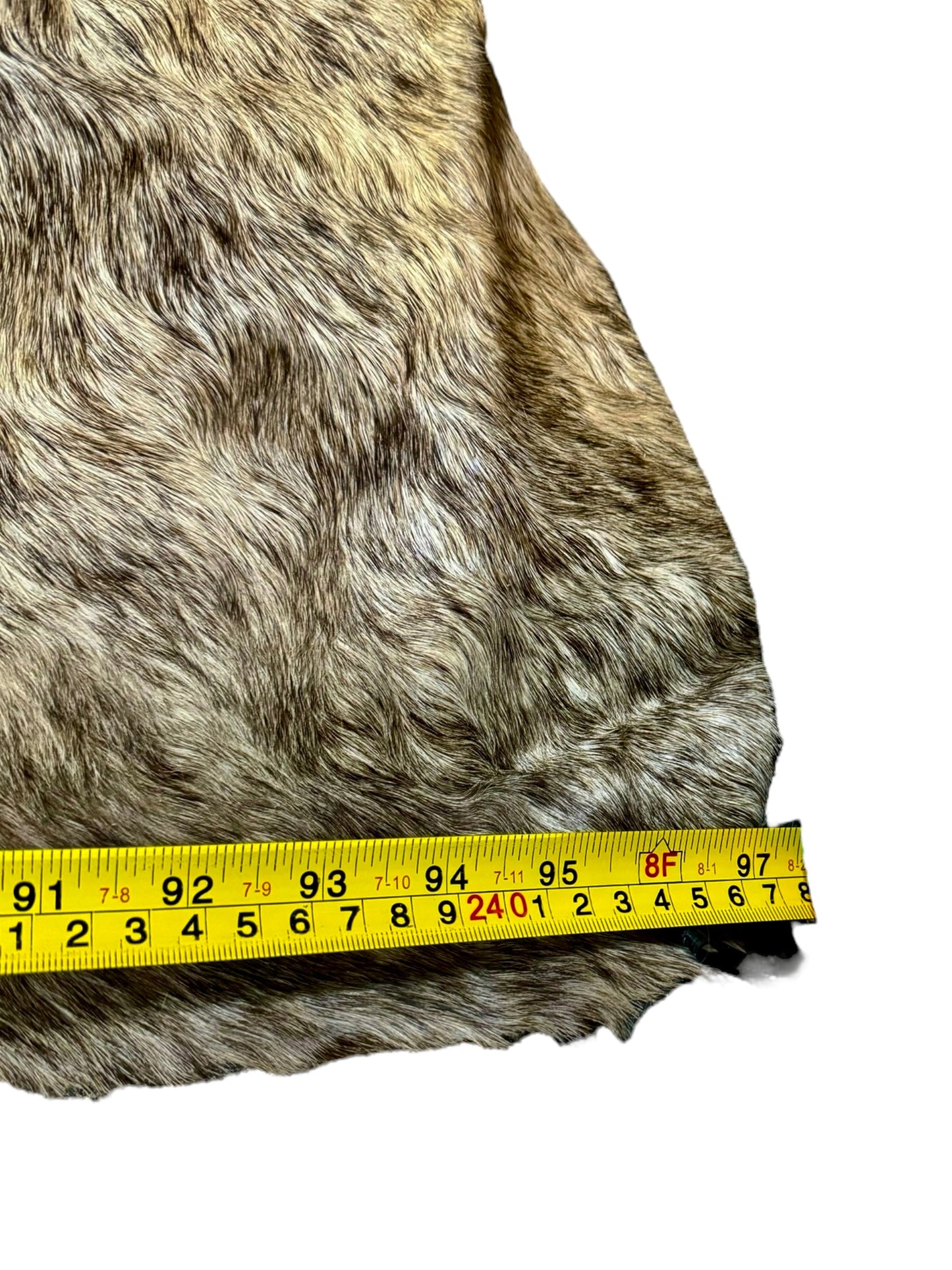 Exotic Grey Brindle Tri-Color - Exact Cowhide - EX5