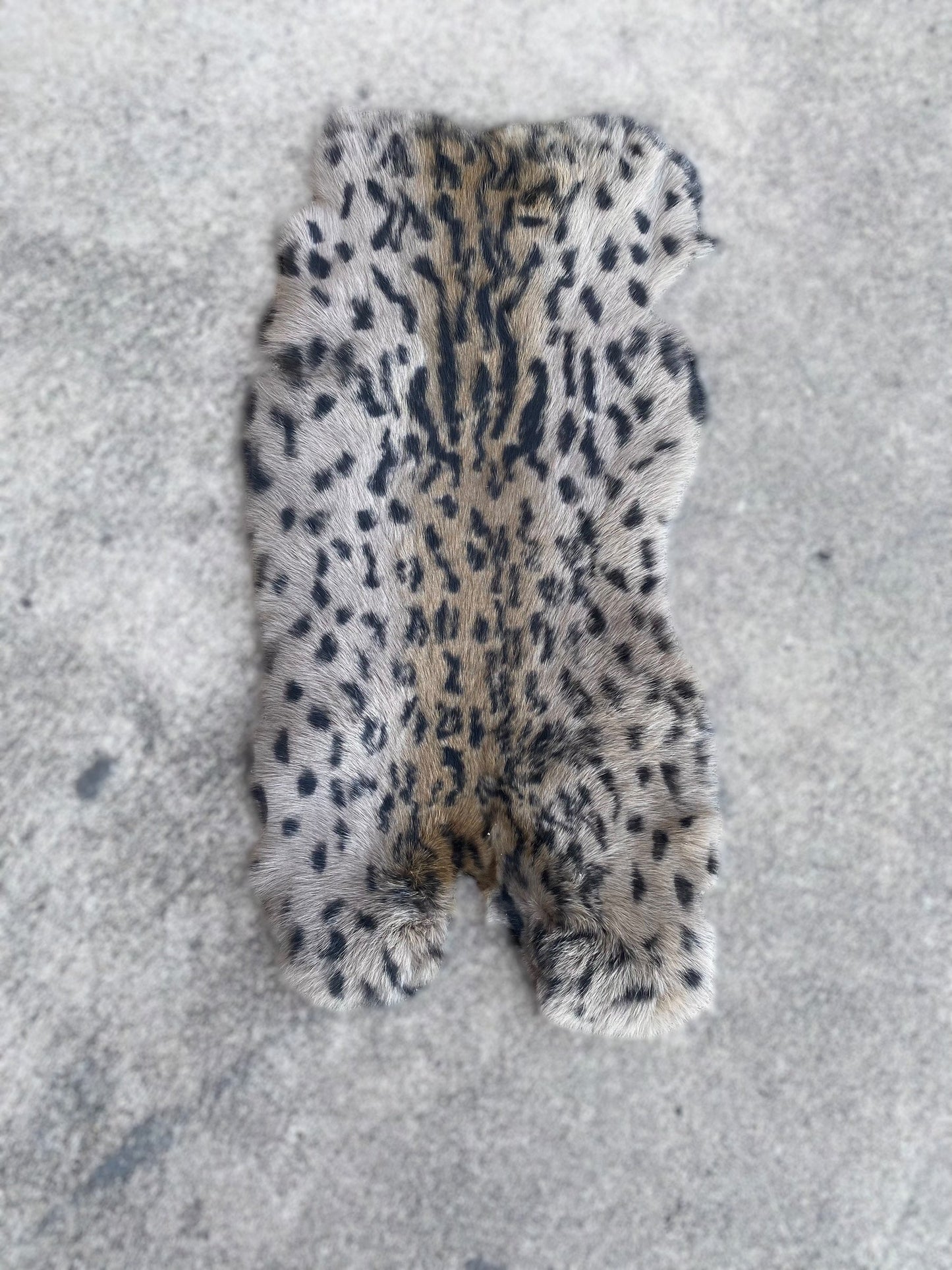 Natural Rabbit Print Hides