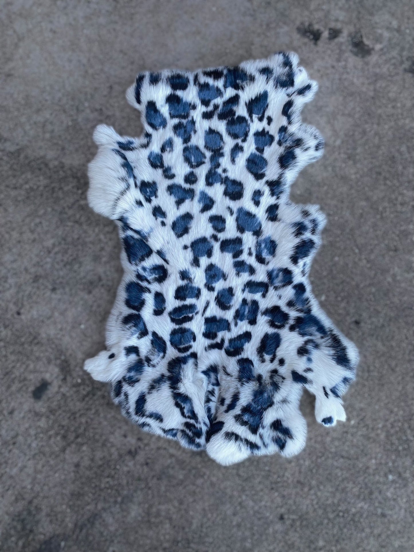 Natural Rabbit Print Hides
