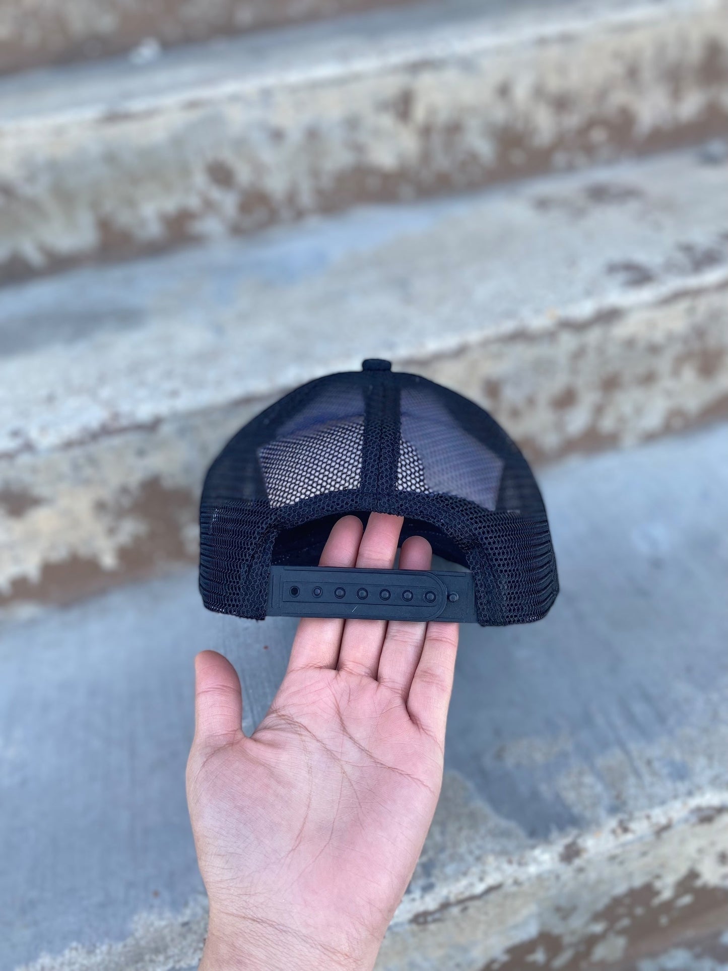 Cowhide Tooled Turquoise Floral Cap