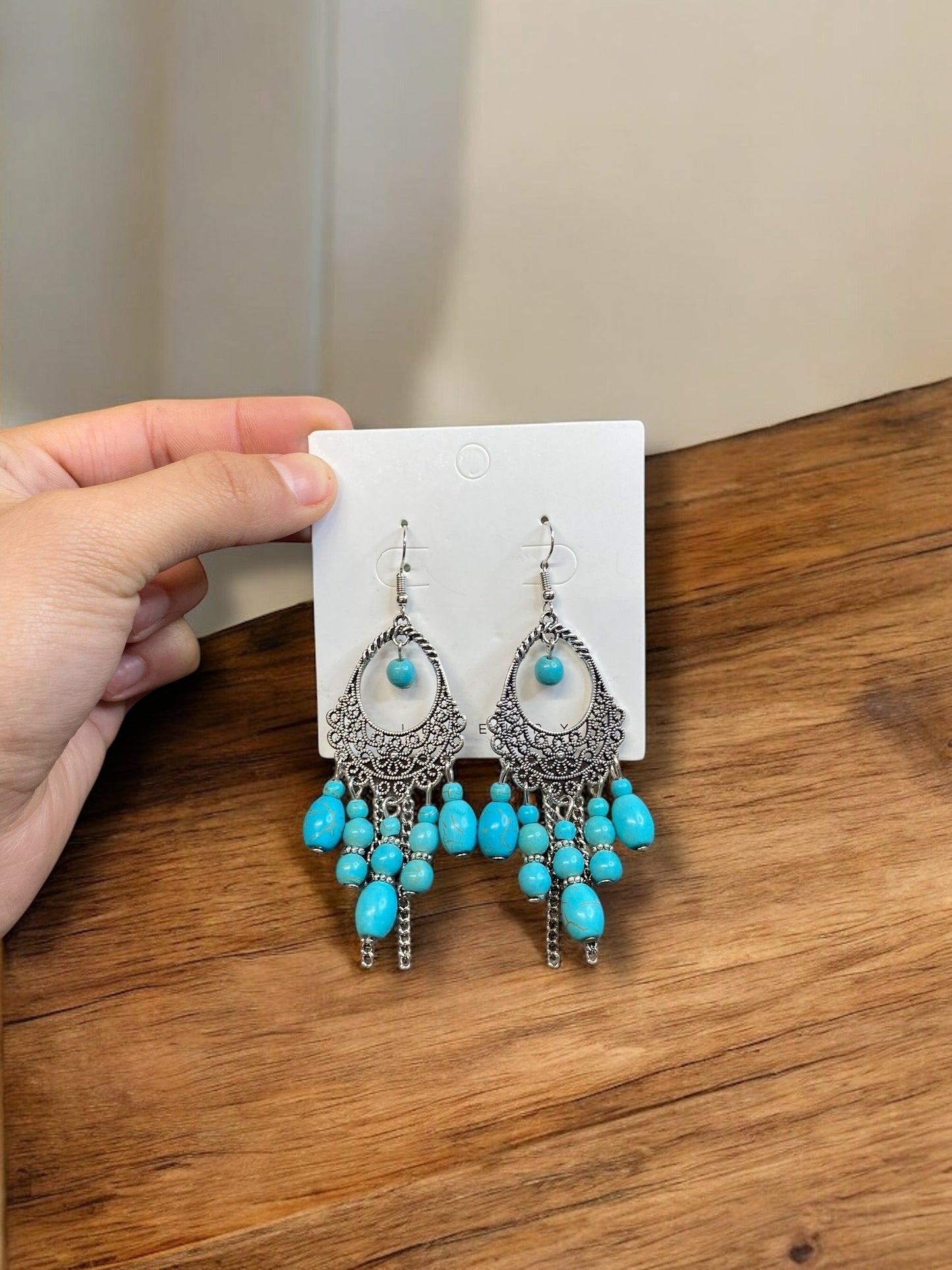 JARDIN Turquoise Silver Earrings