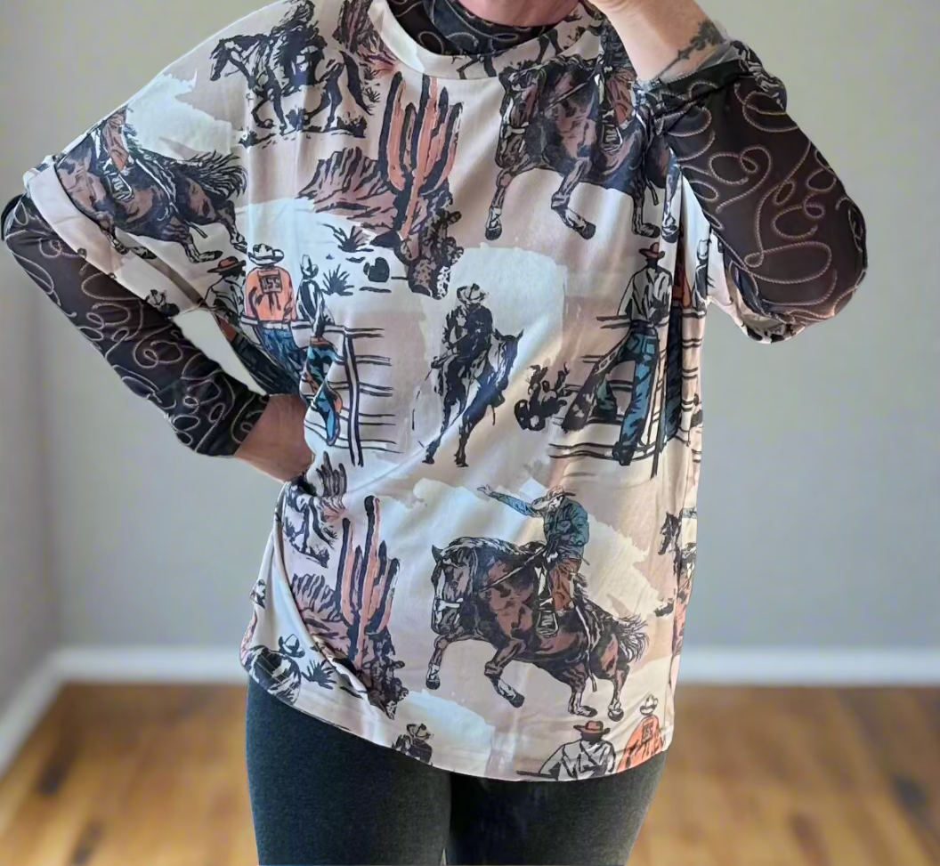 Cowboy Tshirt Women, Western Tshirt for Women,
