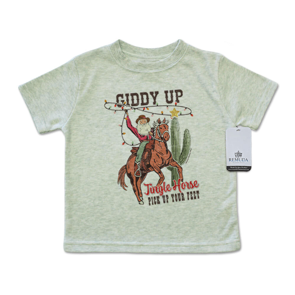 Giddy Up Jingle Horse - Infant Kids Christmas Tee T-Shirt