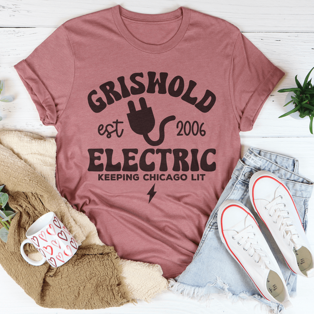 Griswold Est 2006 Electric Keeping Chicago Lit Tee