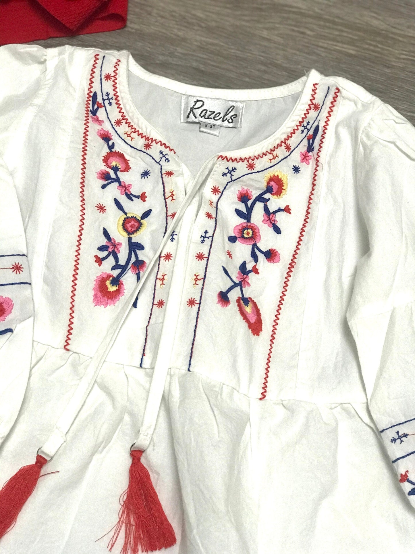 Girls' BOHO Embroidered Dress Tunic – Girls Fall Dress, Embroidered Dress